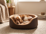 Wool Dog Bed Brown - Lifestyle