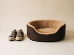 Wool Dog Bed Brown - Scale