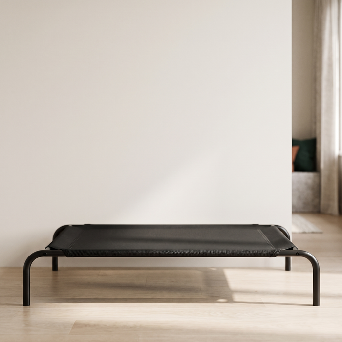 Elevated Pet Bed Black - Hero