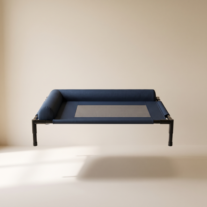 Dog Camp Bed Dark Blue - Hero Shot